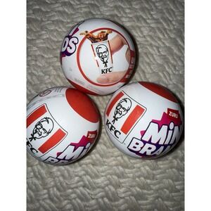 New Zuru Mini Brands KFC Mystery Ball Lot of 3 *NIP* Kentucky Fried Chicken Rare